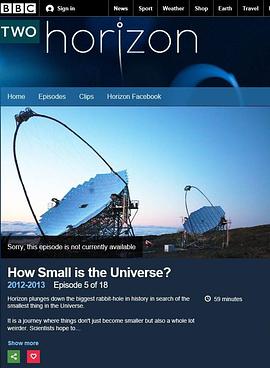 BBC地平線:宇宙何其小 海報